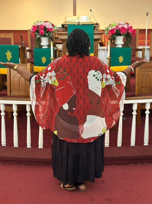 Sisterhood Scarf Red and White