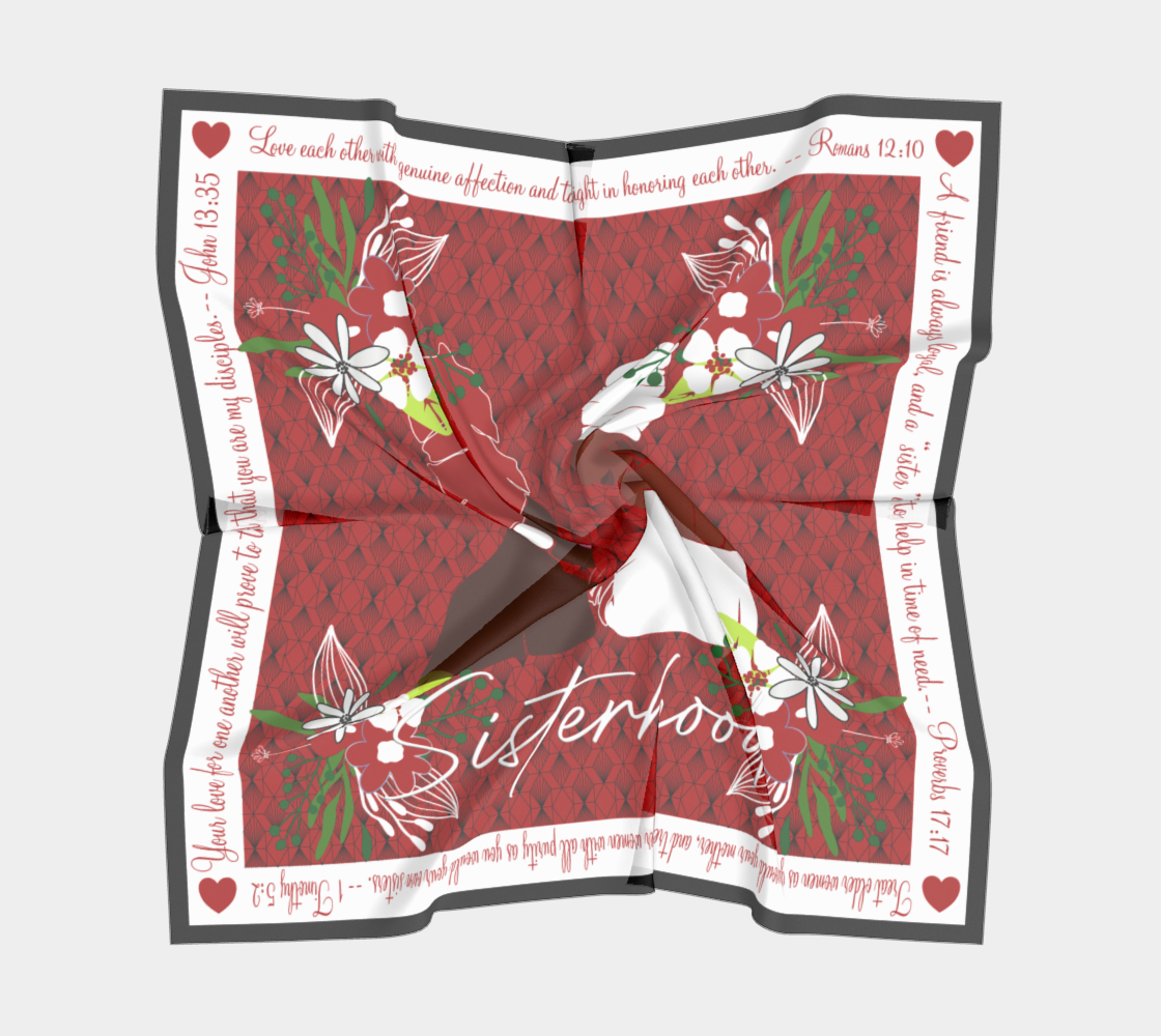 Sisterhood Scarf Red and White