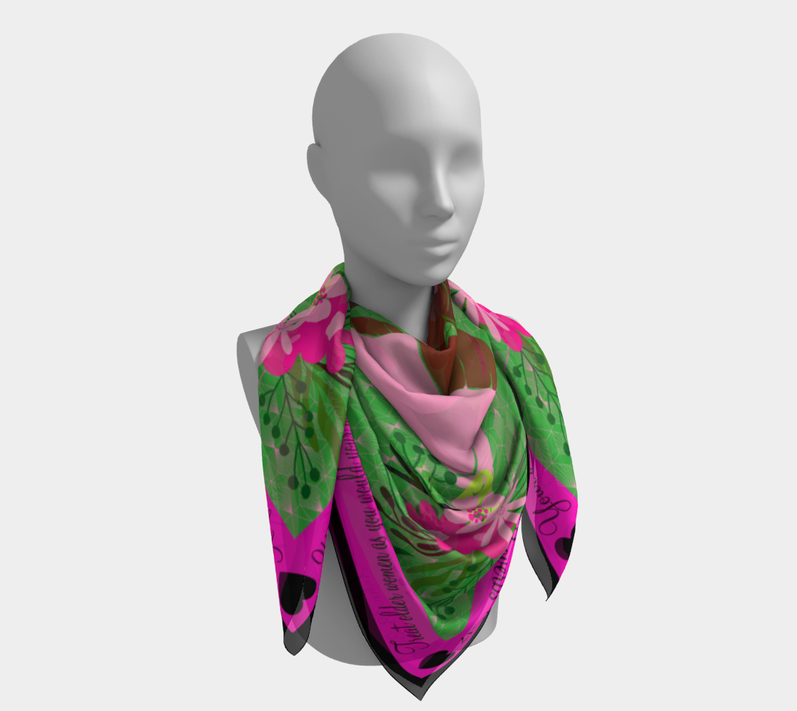 Sisterhood Scarf Pink and Green