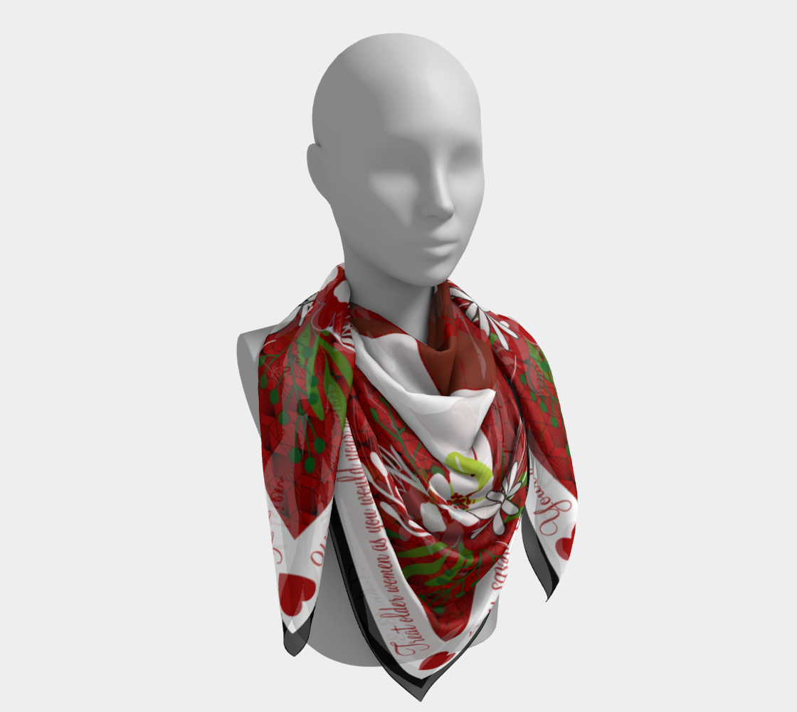 Sisterhood Scarf Red and White